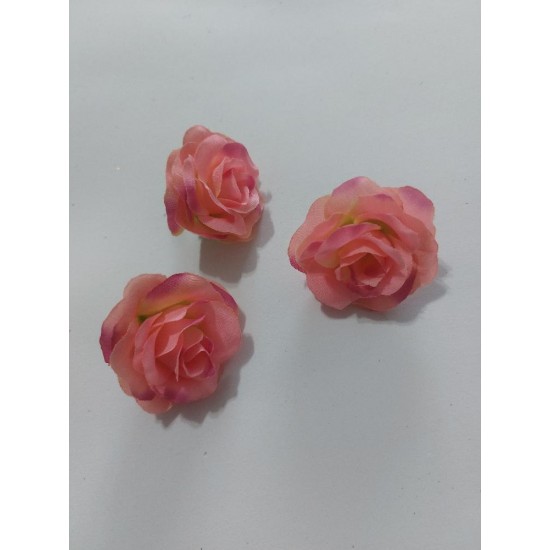 Головка розы 4,5 см цв. розовый, цена за 1 шт